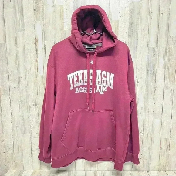 Under Armour Hoodie Mens Size XLarge Loose Texas A&M Aggies Pullover - Picture 1 of 4